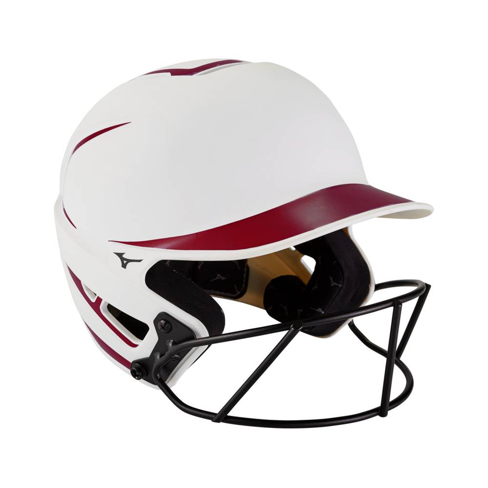 Womens Mizuno F6 Fastpitch Softball Batting Helmet White Philippines (BETVDZ514)